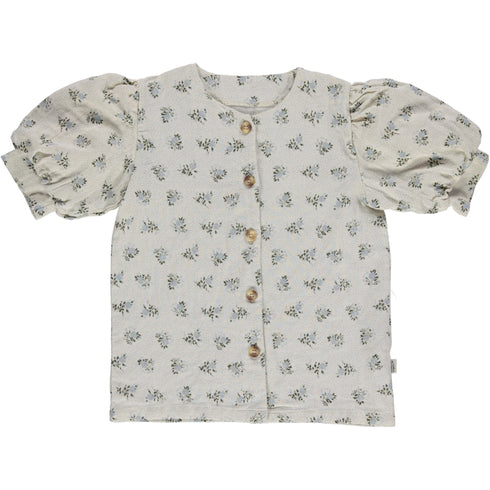 poudre organic / BLOUSE POIRE_Fleurs-Blue-Fog(3y,4y,6y)