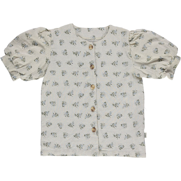 poudre organic / BLOUSE POIRE_Fleurs-Blue-Fog(3y,4y,6y)
