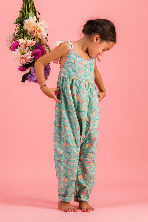Bachaā / Blue Room Jumpsuit_Aquarelle print (2-3y,4-5y)