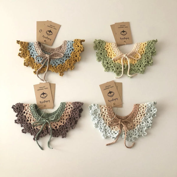 babytoly / HAPPY MOON CROCHET COLLARS(MUSTARD、SKY、MINK、PISTACHIO)