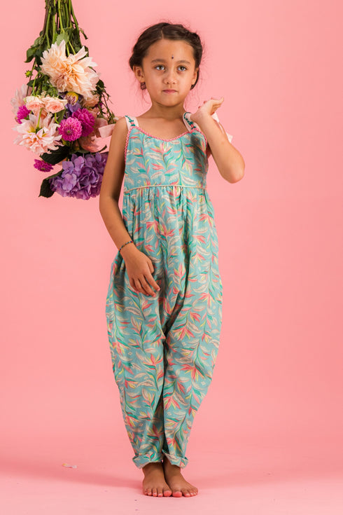 Bachaā / Blue Room Jumpsuit_Aquarelle print (2-3y,4-5y)