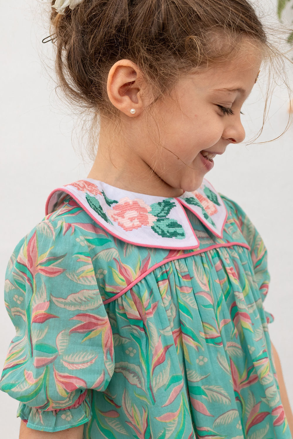 Bachaā / Naguine Dress _ Aquarelle print (2-3y,4-5y)