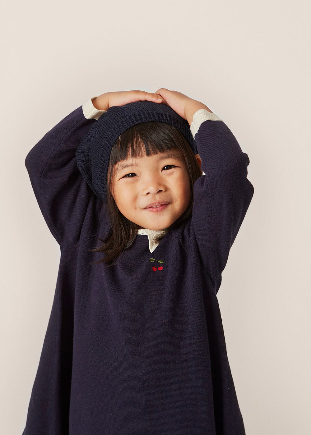 Konges Sloejd / VENTON KNIT DRESS GOTS_NAVY（18m,2y,3y,4y）