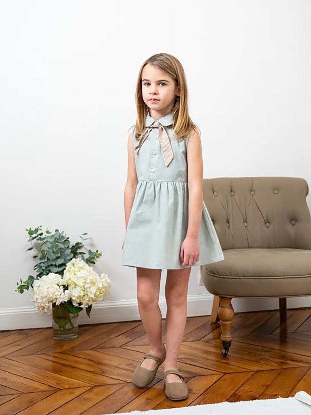 LOIR paris / Robe OLIVIA_green(2y,3y,4y,6y)