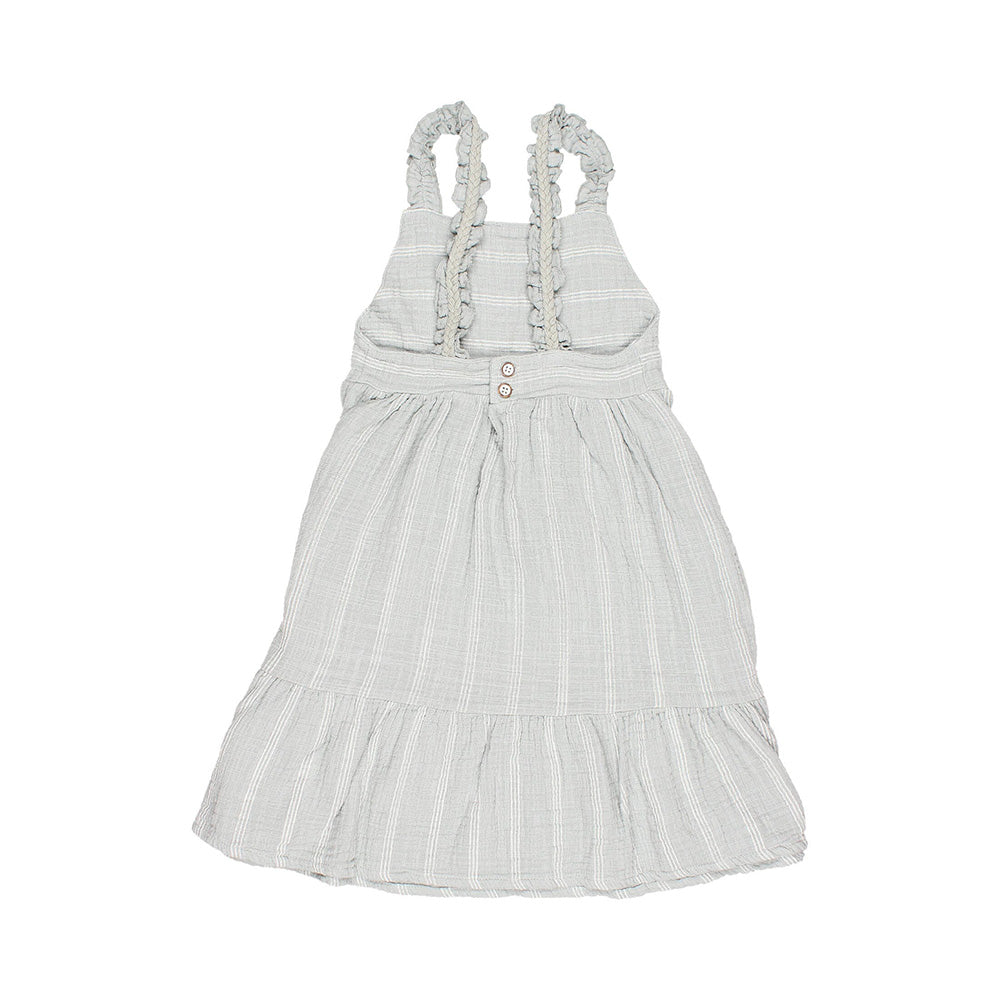 buho/ STRIPES DRESS_MOON(3y,4y,6y)