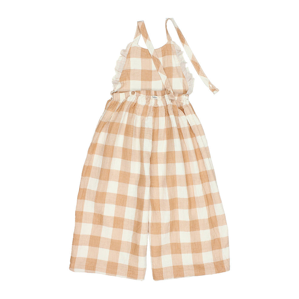 buho/ GINGHAM JUMPSUIT(3y,4y,6y)