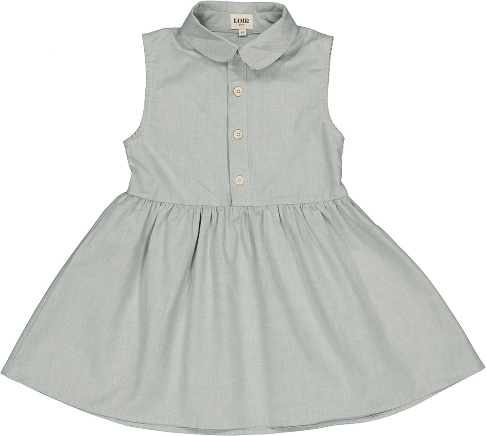 LOIR paris / Robe OLIVIA_green(2y,3y,4y,6y)