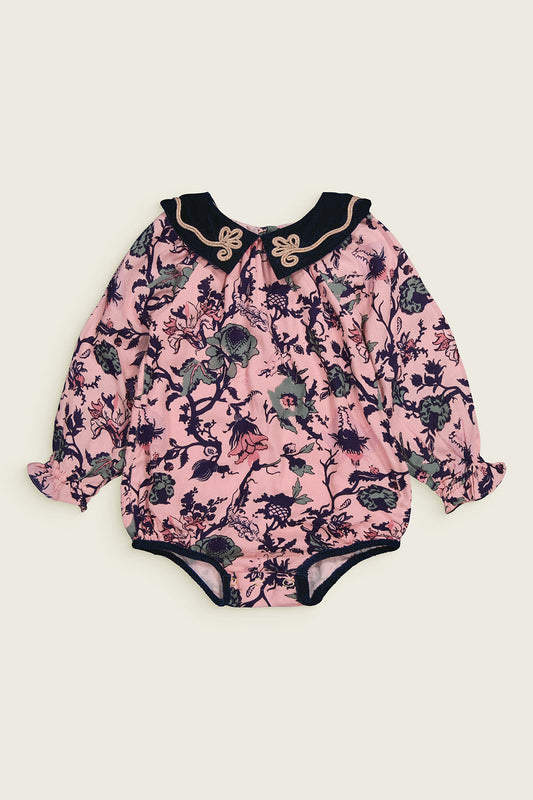 Bachaā / NIKITA Romper_ Pink Garden print (1y,2y)