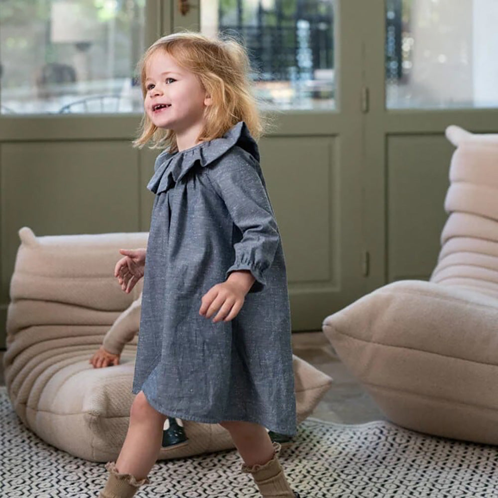 LOIR paris/Robe MARY denim(2y,3y,4y,6y)