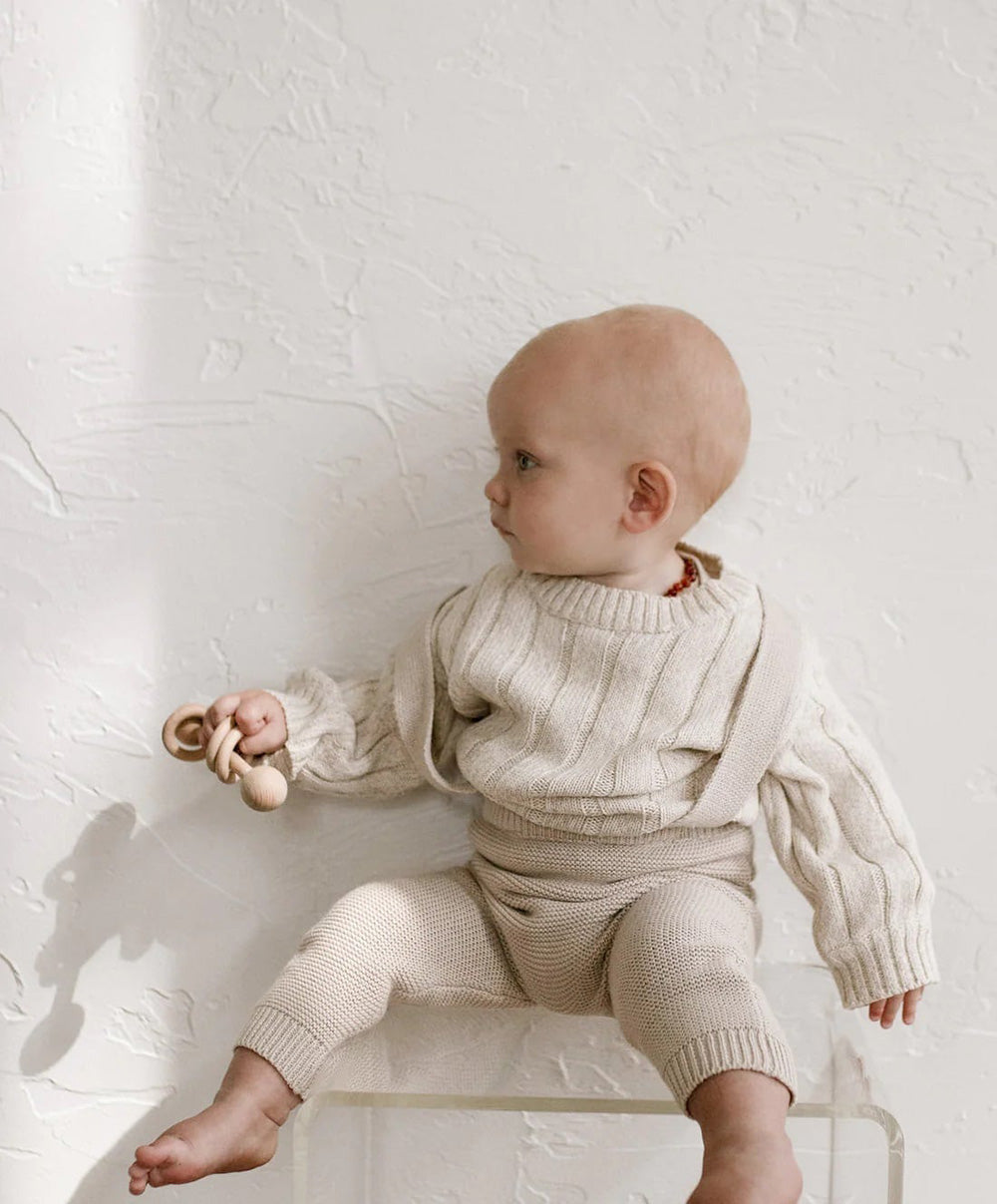 OAT / Natural Knit Suspenders (12-18y,2-3y)