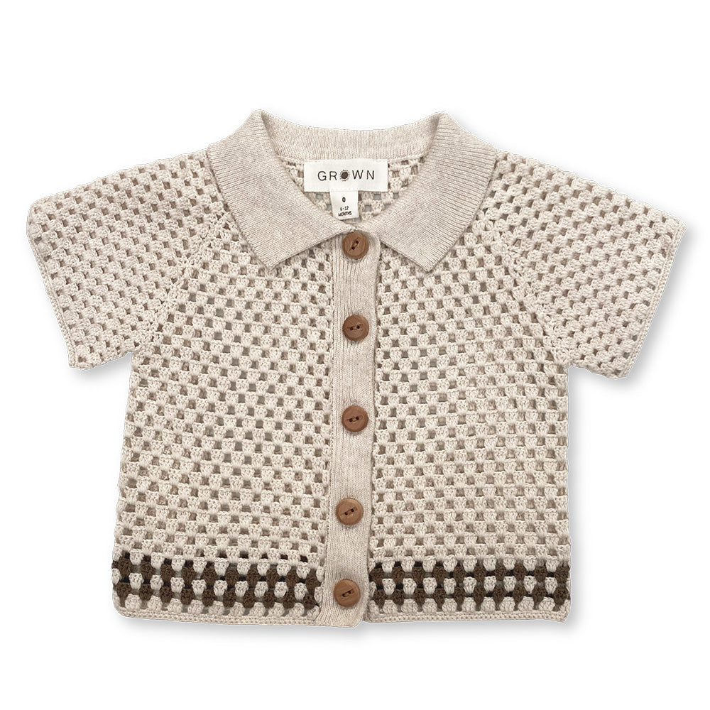 Grown / Hand Crochet Shirt - Coconut (1)