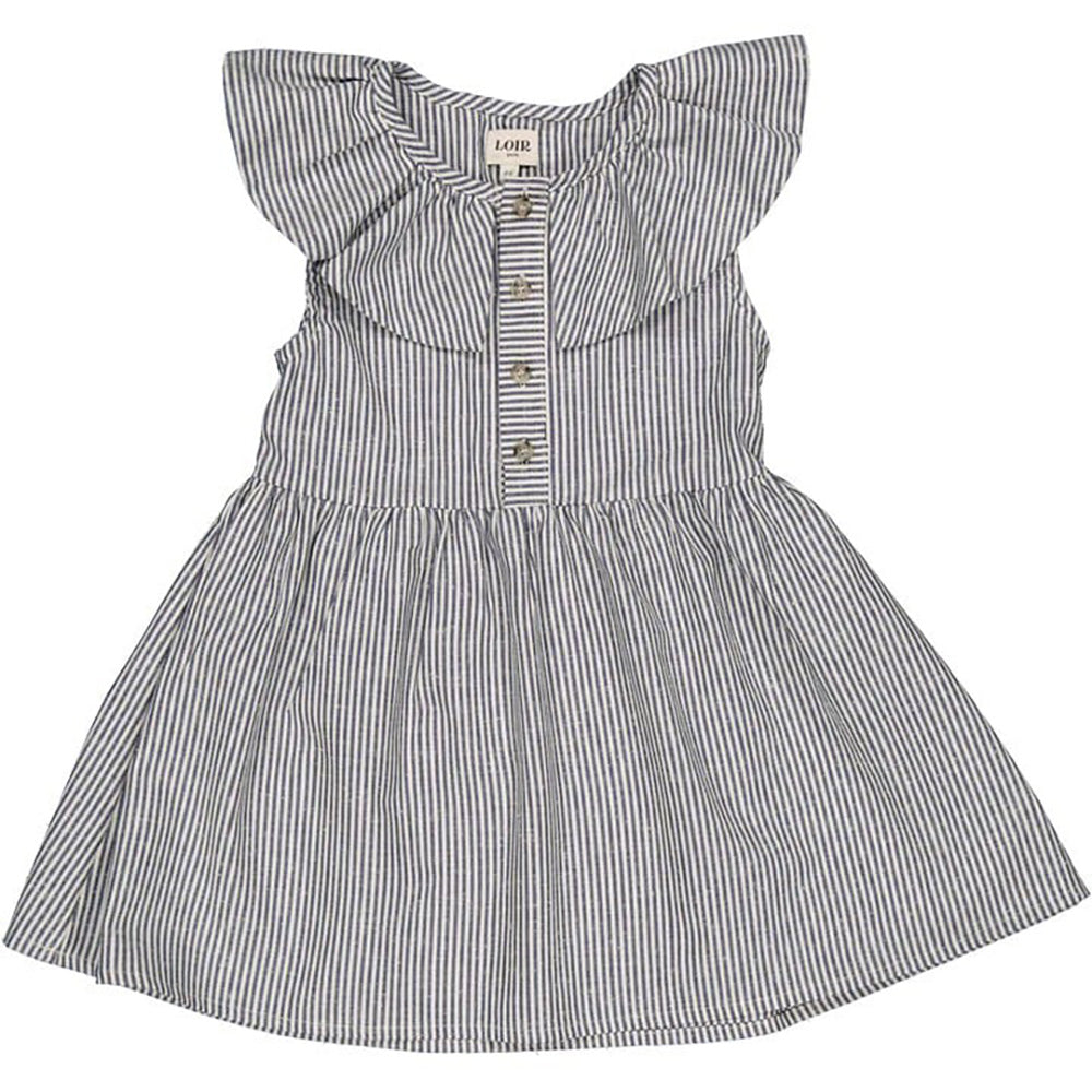 LOIR paris/Robe ALBANE rayures bleues(4y,6y)