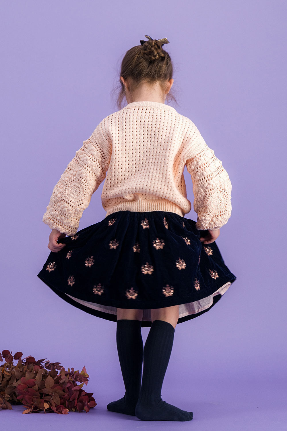 Bachaā /Jupiter Cardigan_Light Rose (2-3y,4-5y,6-7y)