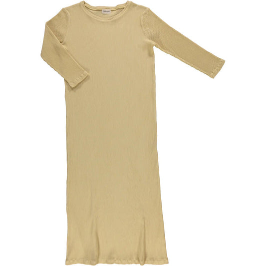 poudre organic /ORCHIDEE KIDS RIBBED DRESS_Sahara Sun(6y,8y)