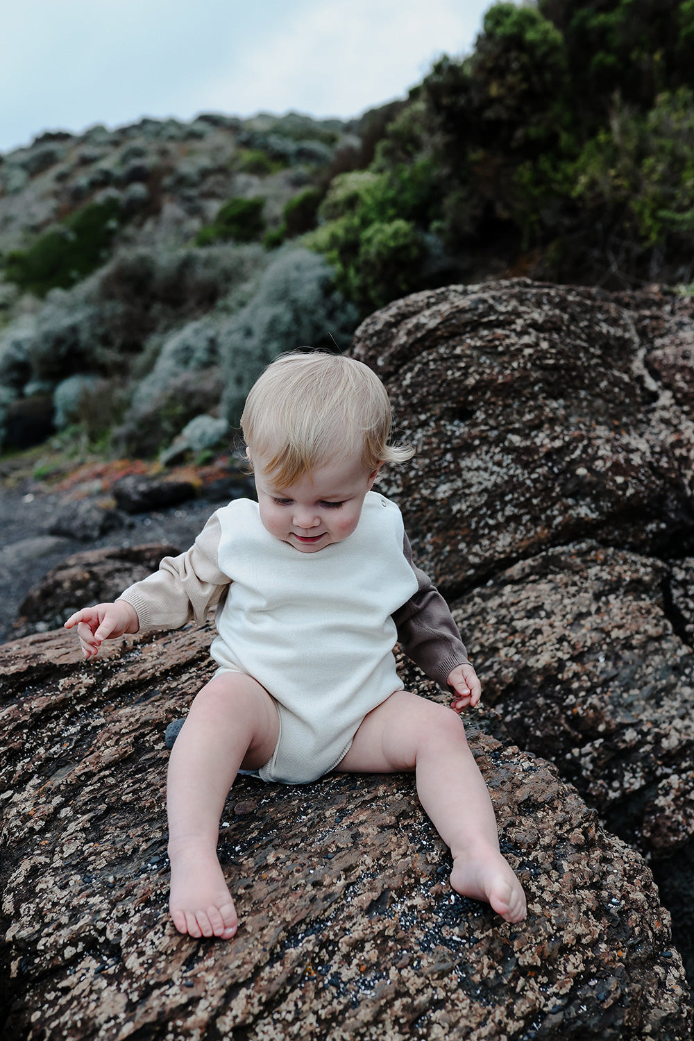 Grown / Organic Colour Block Romper(2)