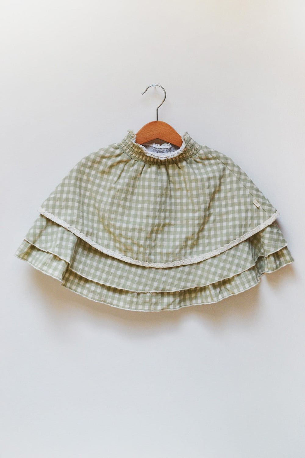 lilinoa / Skirt SUZIE _ green checks(2-3y,3-4y,5-6y)