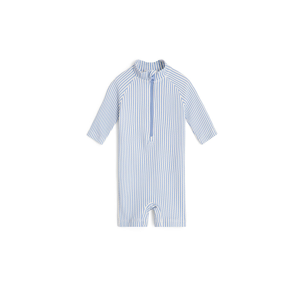 garbo&friends / UV Suit_Stripe Blue(6-12m,1-2y)