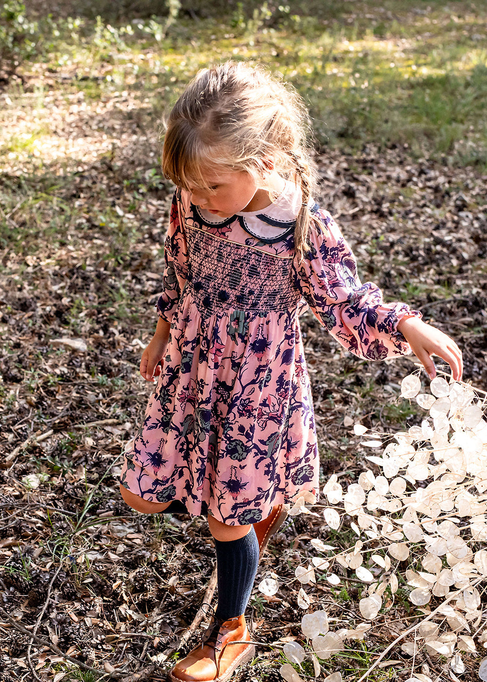 Bachaā / Misha RobeDress_Pink Garden print (2-3y,4-5y)