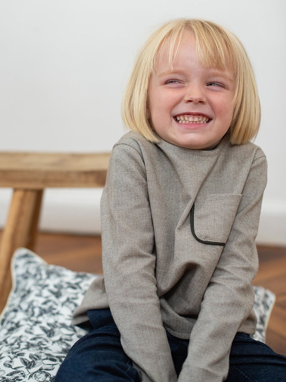 LOIR paris/Blouse en Chevron TRUDAINE(4y,6y)