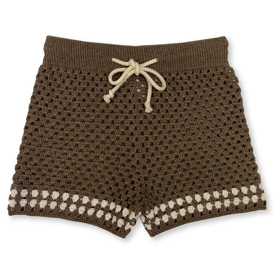 Grown / Hand Crochet Shorts - Mud (1,2,3,4)