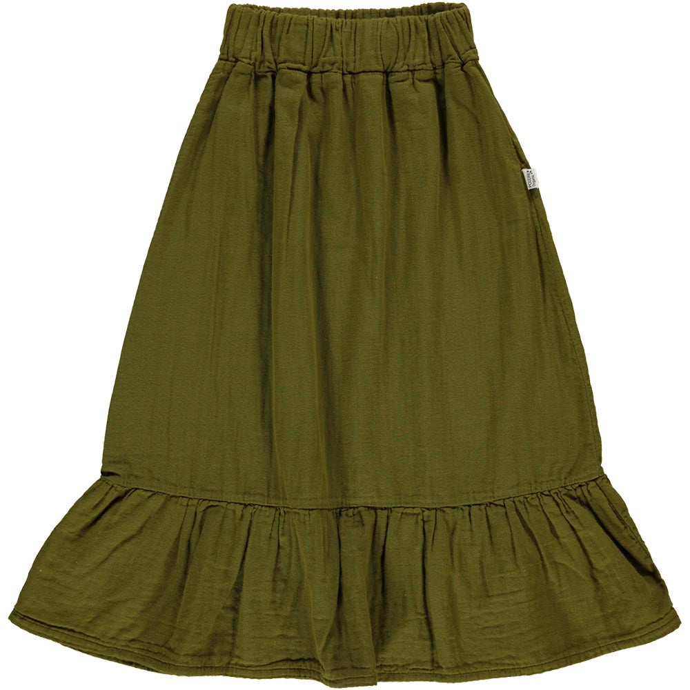 poudre organic /NEMESIE SKIRT_Fir Green(4y,6y,8y)