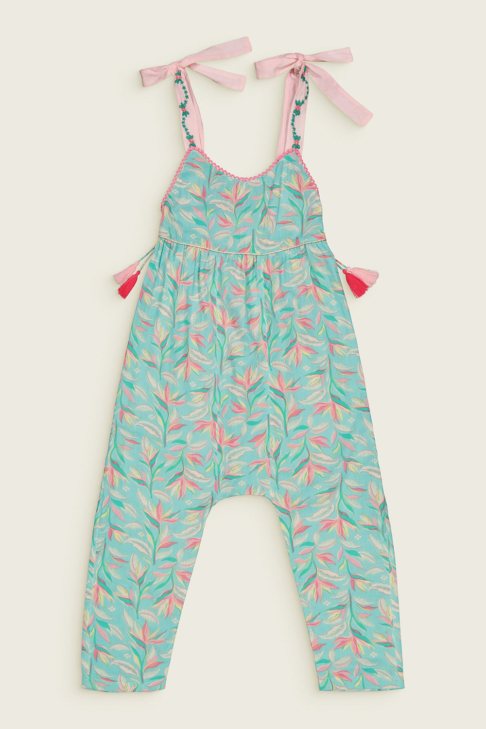 Bachaā / Blue Room Jumpsuit_Aquarelle print (2-3y,4-5y)