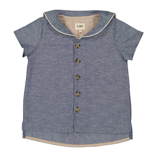 LOIR paris/Chemise MILTON bleue(2y,4y,6y)