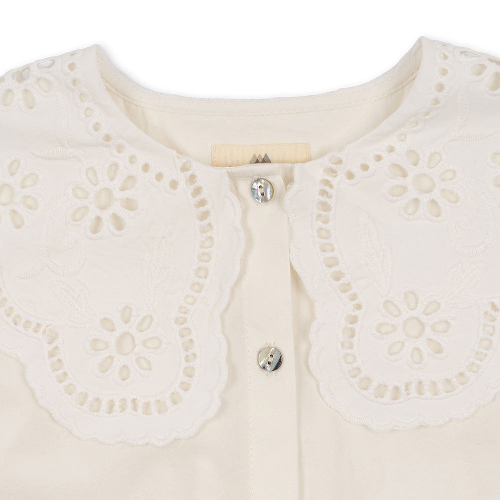 Konges Sloejd / RILO COLLAR SHIRT_OPTIC WHITE（18m,2y,3y,4y）