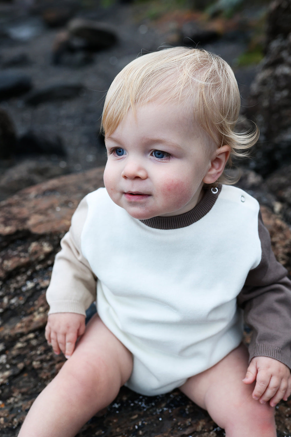 Grown / Organic Colour Block Romper(2)