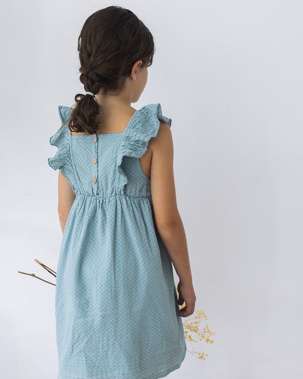 buho/ JACQUARD DRESS_SEA PINE(4y,6y)