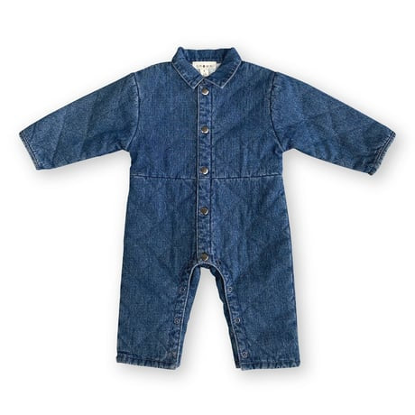 Grown / Quilted Hemp Denim Boiler Suit - Denim（2,3,4）