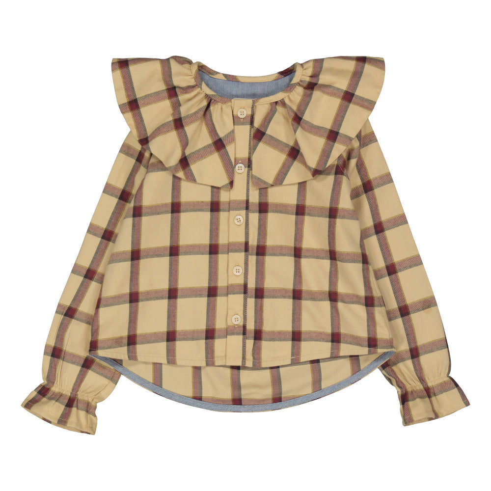 LOIR paris/Chemise BERTHE_tartan vanille(4y,6y)