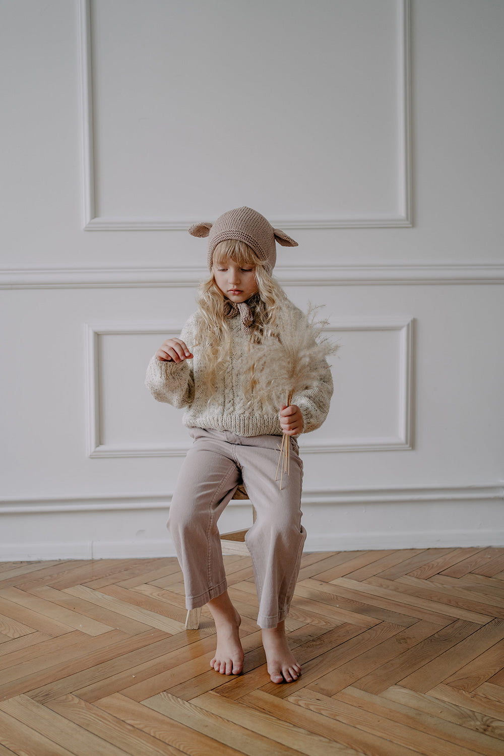 GANG OF KIDS / Fairy Hat Organic Cotton_Taupe(2-4y)