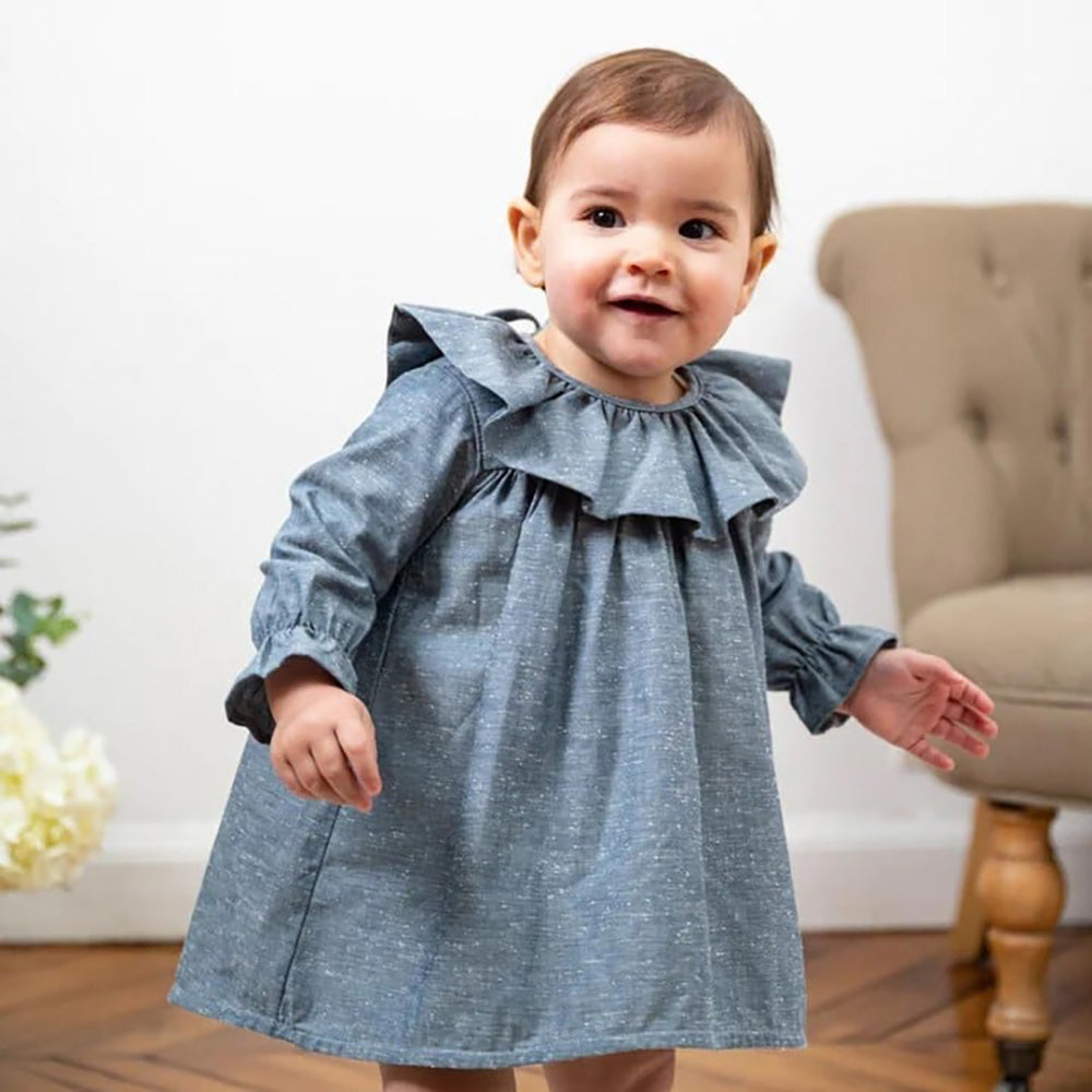 LOIR paris/Robe MARY denim(2y,3y,4y,6y)