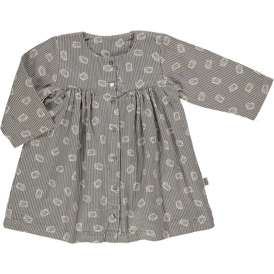 poudre organic /AUBEPINE DRESS_fleurs roses(2y,3y,4y)