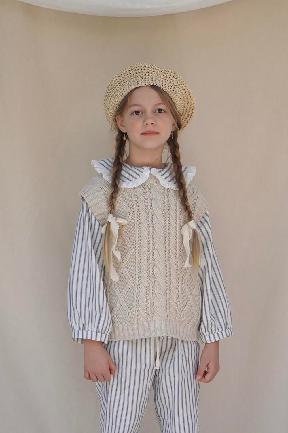 House of Paloma / Espe Blouse _ French Navy Stripe (3y,4y,5y,6y)