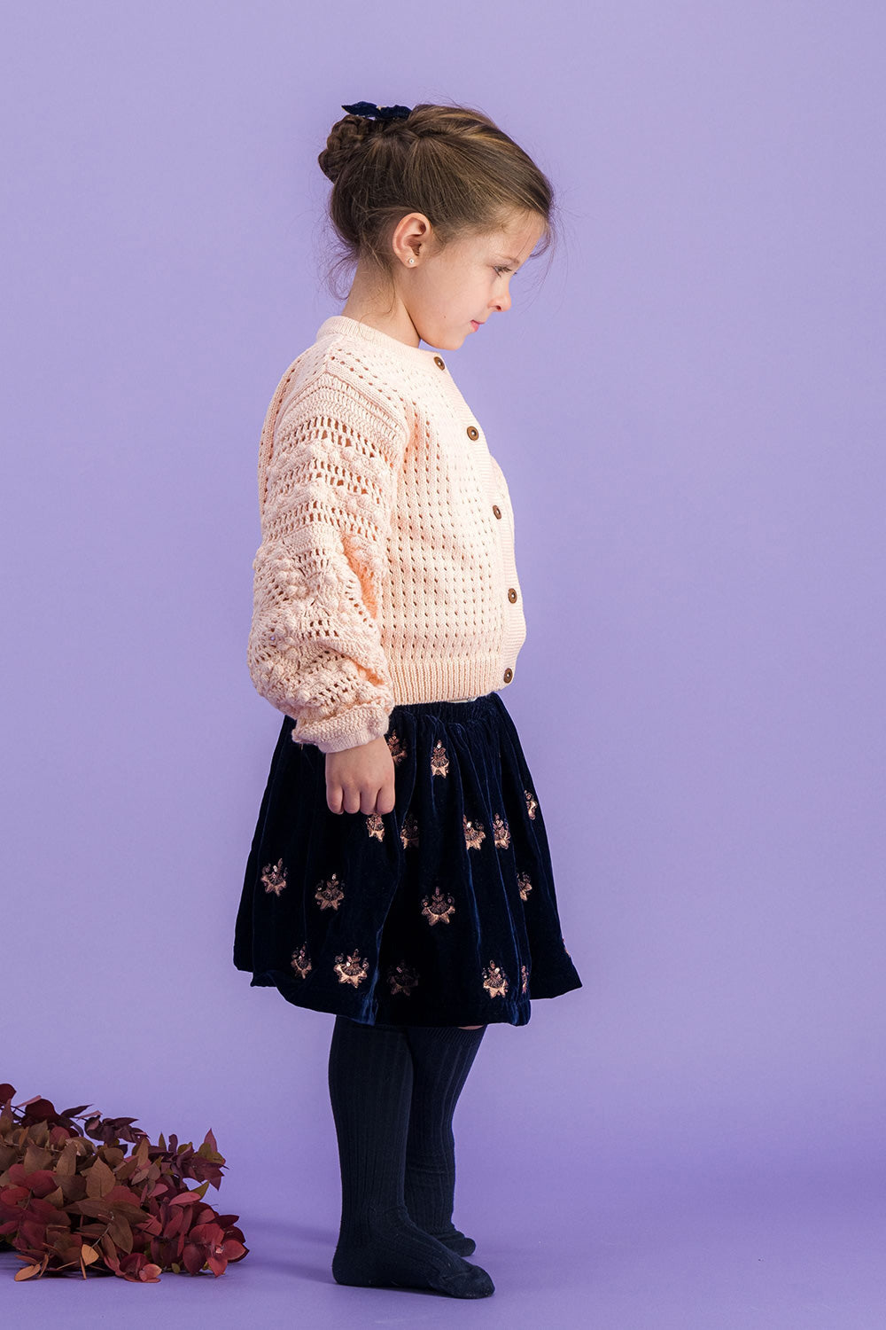 Bachaā /Jupiter Cardigan_Light Rose (2-3y,4-5y,6-7y)