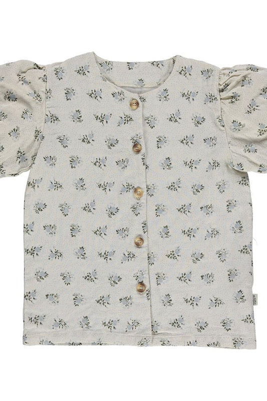 poudre organic / BLOUSE POIRE_Fleurs-Blue-Fog(3y,4y,6y)