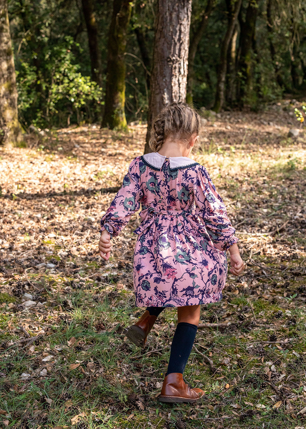 Bachaā / Misha RobeDress_Pink Garden print (2-3y,4-5y)