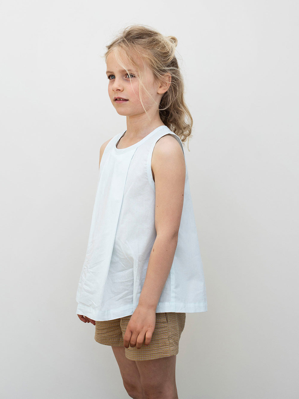 serendipity ORGANICS / Pleat Top Misty Blue（2y,3y,4y,5y)